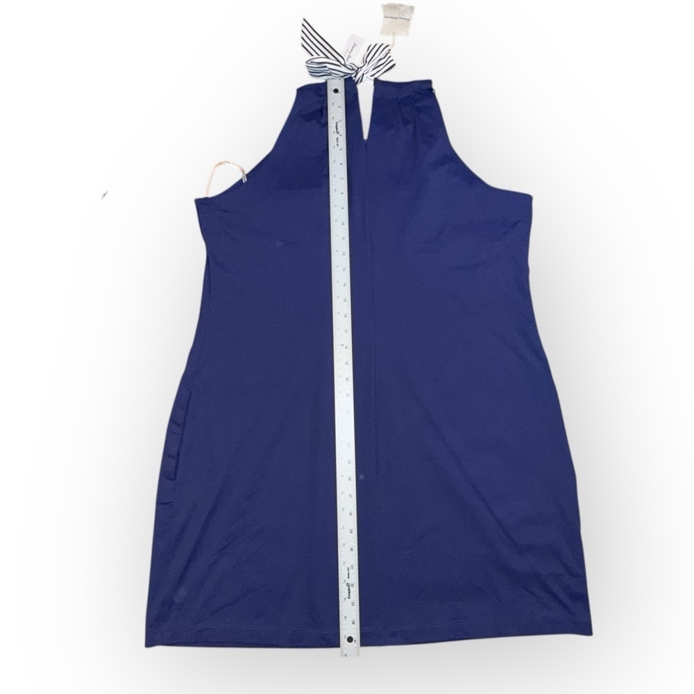 NWT TOMMY BAHAMA Aubrey Playa Del Ray Island Zone Halter Dress XL - Island Navy - Picture 10 of 13